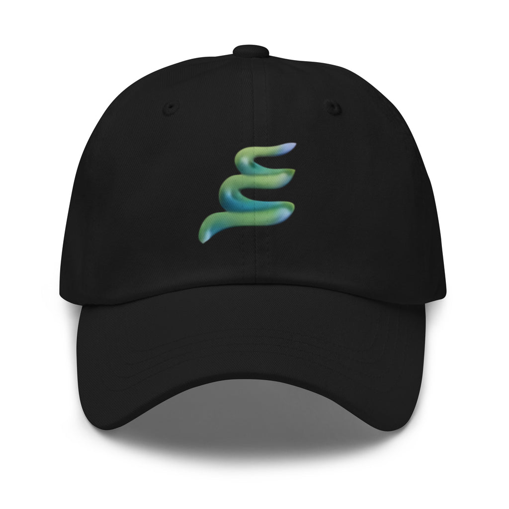 Dad hat — Classic black, front view