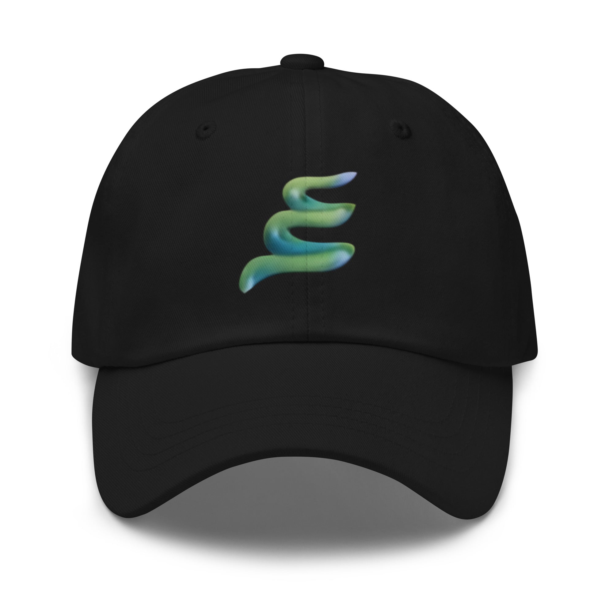 Dad hat — Classic black, front view