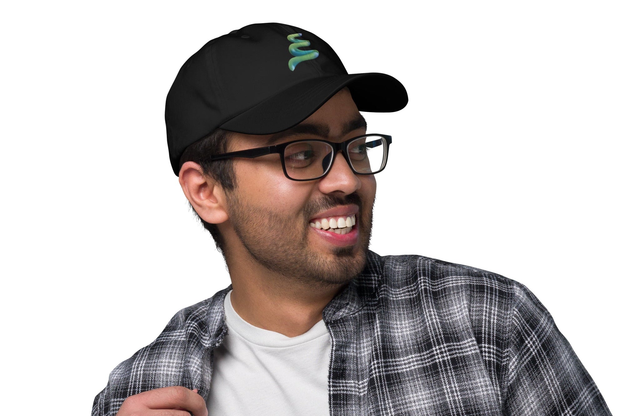 Dad hat — Classic black, right view
