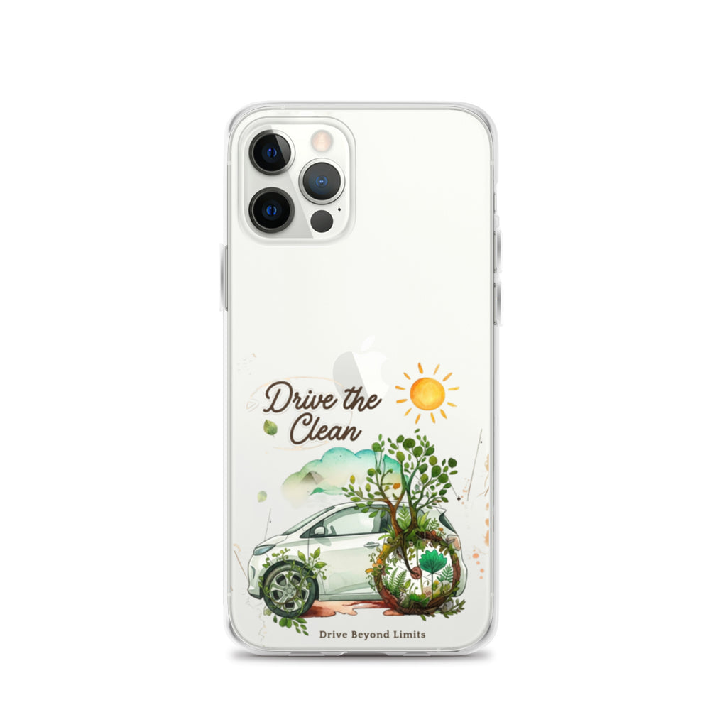 Drive Clean Clear Case for iPhone® — 12 pro on phone