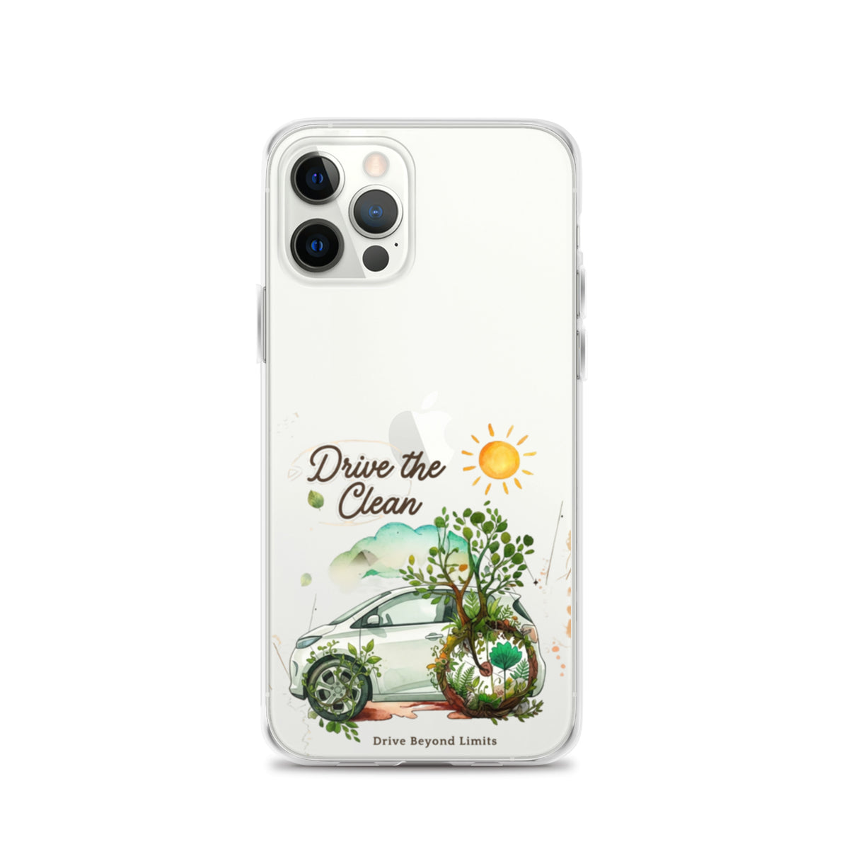 Drive Clean Clear Case for iPhone® — 12 pro on phone