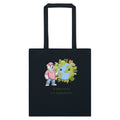 A Clean Earth Is a Happy Earth — Tote Bag — Cotton color french navy, front view