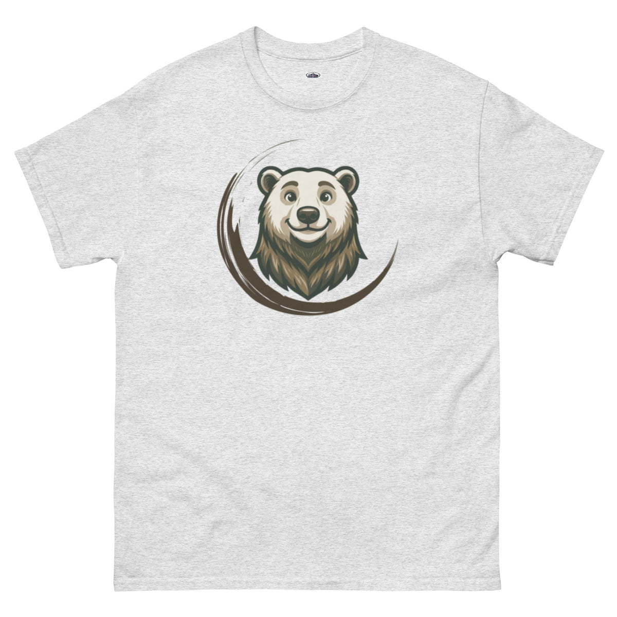 Unisex classic tee — Ash, front view