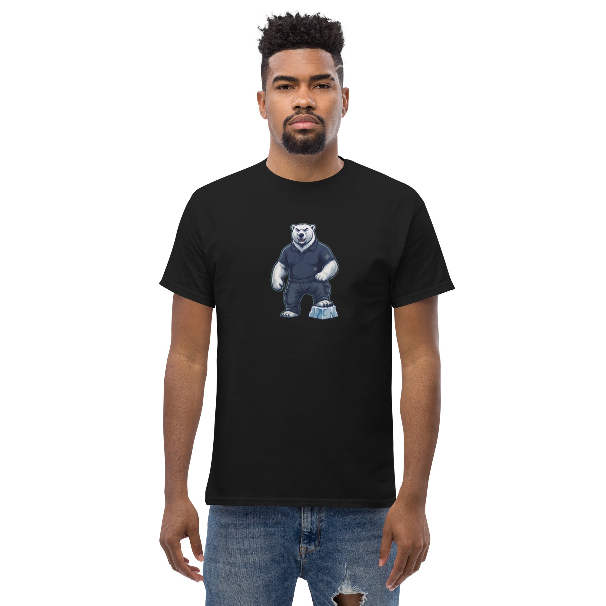 Unisex classic tee — Black, front view