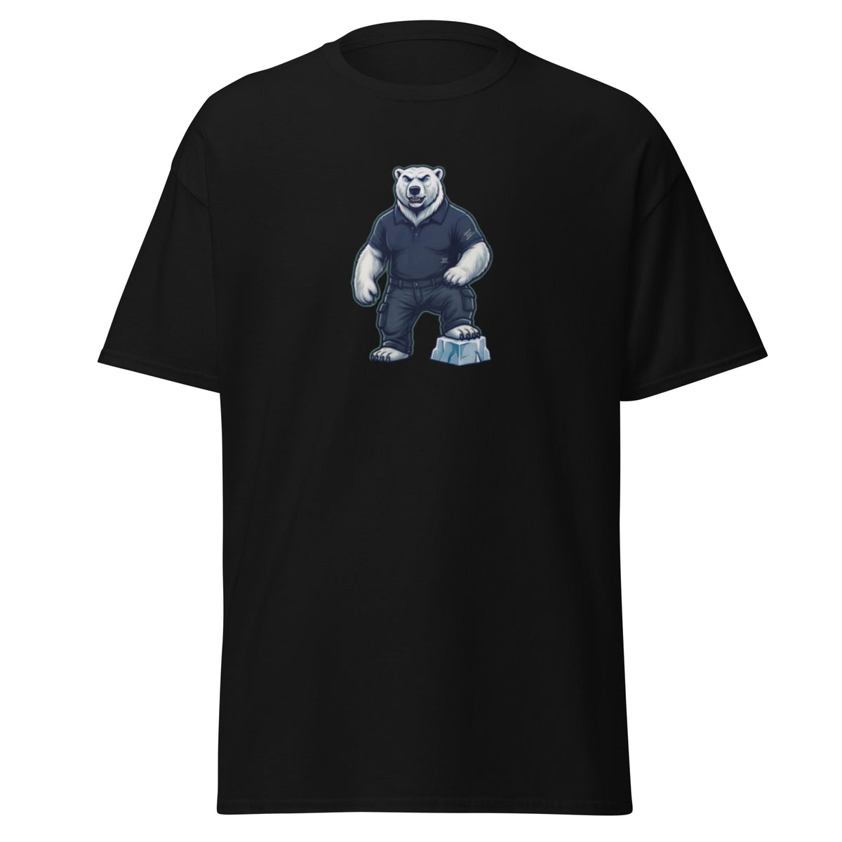 Unisex classic tee — Black, front view