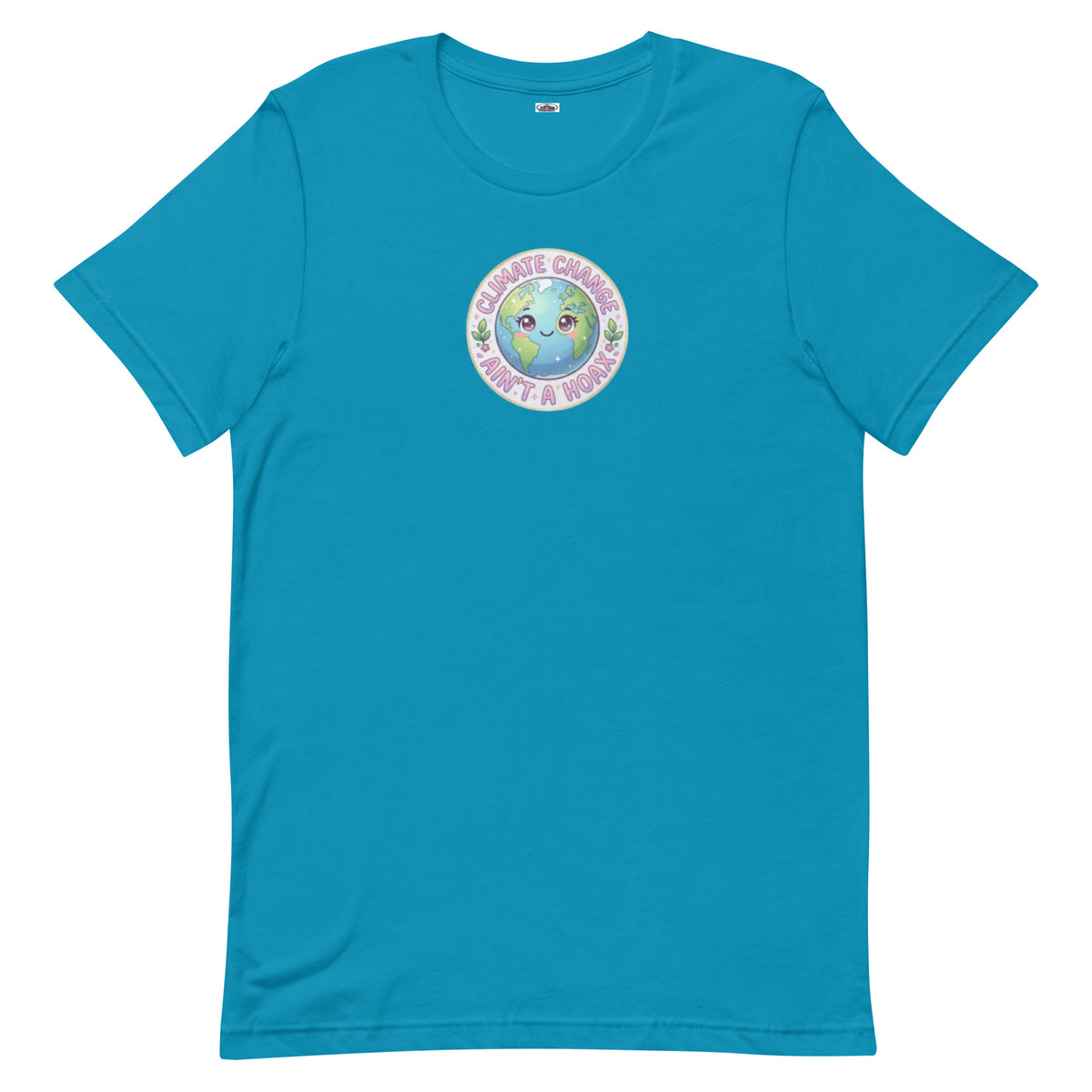 Unisex t-shirt — Aqua, front view