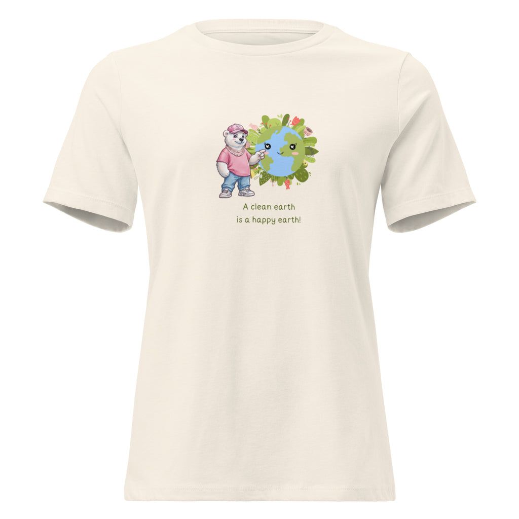 Women's Relaxed T-Shirt — natural, front view