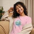 What a Wonderful World — Women’s Relaxed Graphic T-Shirt — pink, front view