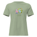 Women's Relaxed T-Shirt — sage, front view