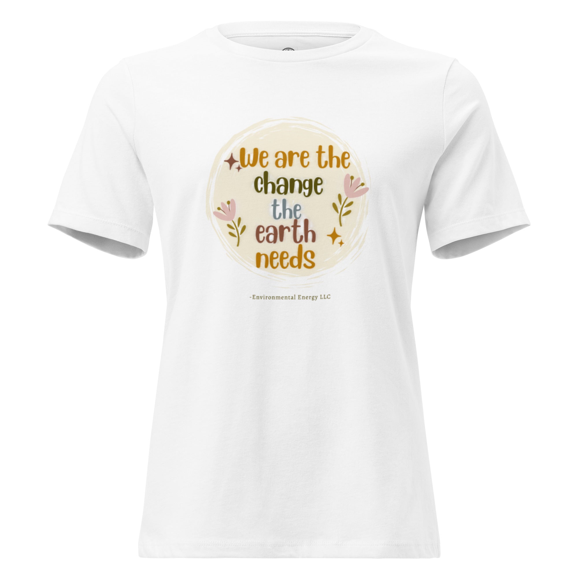 Women's Relaxed T-Shirt — white, front view